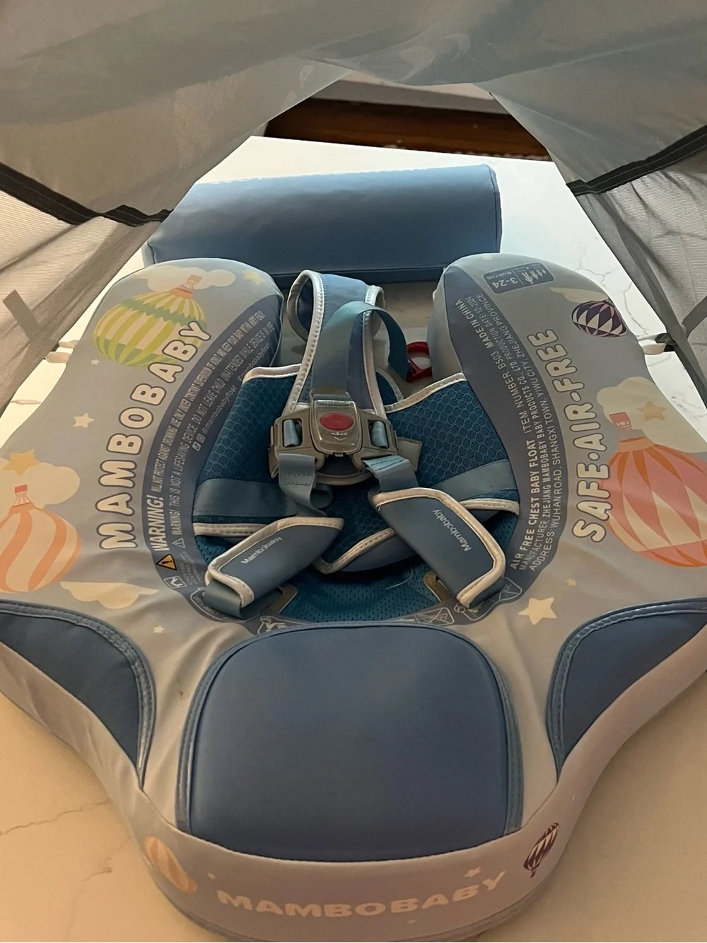 Mambobaby Infant Float with Shade - Safe Swimming Support, Safe Air-Free 3-24 Mo